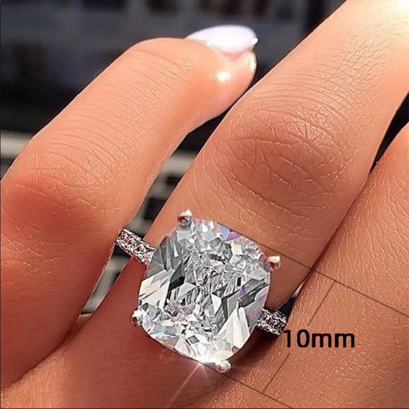 New 925 Sterling Silver Engagement Ring - Picture 5 of 5